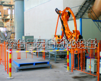 敞（chǎng）口（kǒu）袋全（quán）自動機器人碼垛生（shēng）產線